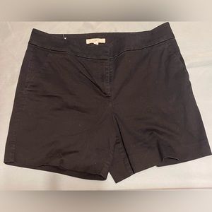Loft black shorts. Size 8.
